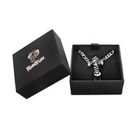 Halloween (Skull Axe) Creative Stainless Steel Necklace Portable Mini Personal Tube