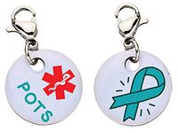 Type 2 Diabetes on Insulin XLarge with Blue Circle Medical ID Bracelet Charm-Parent (Stainless Steel), XX16