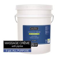 Bon Vital' All Purpose Massage Creme for Massage Therapists & at-Home Massages, Dual Use Massage Cream for Deep Tissue to High Glide Techniques, Improves Skin Tone & Texture, 5 Gallon Pail