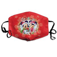 SSUJ7 Mickey Minnie Mouse Merry Christmas Men Women Adjustable Earloop Mouth Guard Anti-Dust Washable Reusable Mouth Guard for Kids Teens Adults Anti Pollution,Anti-smog