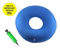 AnHua Inflatable Seat Cushion Portable Foldable Ring Pillow Medical Home,Blue