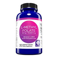 MD. Life L Methylfolate 10mg – Active Folate 5-MTHF, Professional Strength Methyl Folate - Immune Support, Essential Amino Acids – Vegan Gluten-Free - 30 Capsules