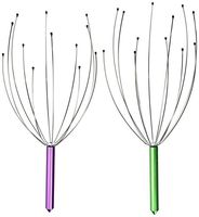 Hand Held Scalp Head Massager - Pack of 6 (Colors May Vary)