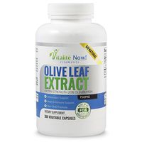 Up Size Super Strength Best Olive Leaf Extract (Non-GMO) - 20% Oleuropein - Immune Support, Cardiovascular Health & Antioxidant Supplement - Up to 9 Months - 750mg Capsules - Vegetarian 300 Count
