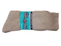 Diabetic socks, unisex cotton therapeutic non binding socks, 3 pairs per pack. Choose your favorite color! (9-11 Crew Grey, 3)