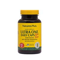 NaturesPlus Ultra One Iron Free - 60 Easy to Swallow Capsules - High Potency Once Daily Multivitamin & Mineral Supplement - Natural Energy - Vegetarian, Gluten-Free - 60 Servings