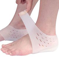 JapanAmStore 1Pair Invisible Height Increased Insoles Soft Silicone Half Heel Socks Heel Protector for Women Men 2-5cm (2.5cm/0.98inch)