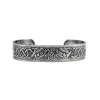 Accents Kingdom Silver-Tone Phoenix Magnetic Therapy Celtic Copper Cuff Golf Bracelet