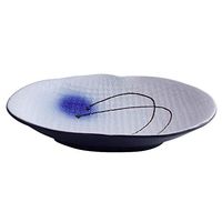 AXZHYX Bowl Ceramic Bowl Family Restaurant Desktop Decoration Fruit Salad Tray Noodle Dessert Dish Cutlery 27.3x22.5x5.3cm Hotel Tableware Home Noodles Boiled Fish Soup Bowl