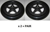 Wheels (Pair) 8" Black Rear for NOVA 348/349/40 Models - PVT-RW100