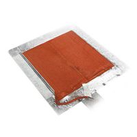 BriskHeat SRL18181P SRL Silicone Rubber Heating Blanket With Pressure Sensitive Adhesive, Square, 120V, W x L: 18 x 18-Inch