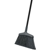 Libman Commercial 1115 Wide Commercial Angle Broom, Steel Handle, 15" Wide, Black Handle (Pack of 6)