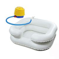 Shampoo Basin Foldable Inflatable Portable Bed Hair Washing for Disabled, Elder People, Pregnancy, Post-Surgical Patient,White