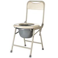EGCLJ Bedside Commode Toilet Chair Stool Medical Adults Handicap Toilet Seat with Bucket, Shower Commode Chair for Elderly Handicapped Pregnant (Color : 35x38x80cm)