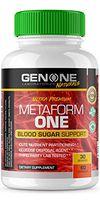 GenOne Nutrition- Metaform One - Glucose Disposal Agent (GDA), Blood Sugar Control & Acute Nutrient Partitioning - 60 Capsules