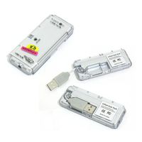 4 Port LED USB 2.0 Hub Silver