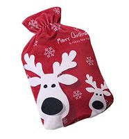 Beautiful Hot Water Bottle,Soft Luxury Cover(Deer Style 2L) (Random Bag)