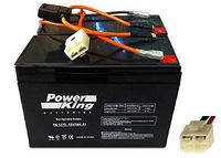 Upgrade Your Razor MX350 Dirt Rocket with High Performance Replacement Batteries, Includes Battery Wiring Harness, 28% Longer Running Time Easy Slide On terminals, No Soldering, Diagram Included