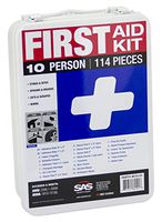 SAS Safety 6010-01 10-Person First-Aid Kit, Metal Box