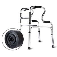 OUG Walker with Armrest Support Pad, Heavy Duty Collapsible Walker for Fat People, Adjustable Height Walking Frame, Collapsible Auxiliary Tools for Nursing Homes, Hospitals, Rehabilitation Workers