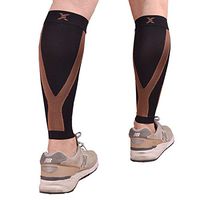 Thx4COPPER Calf Compression Sleeve(20-30mmHg) for Men & Women, Shin Splint Leg Compression Calf Sleeve- Great for Running, Cycling, Travelling- Improve Circulation and Recovery-Small/Medium