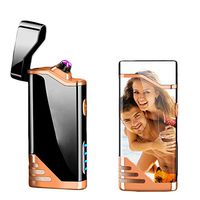 Custom Personalized Photo Image Lighter Windproof Lighter Rechargeable USB Lighter Electric Lighter Father's Day Christmas Gift