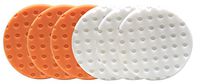 Lake Country CCS Smart Pads DA 5.5 inch Foam Pad (3-White, 3-Orange, 5.5)