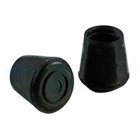 Shepherd Hardware 9763 1-1/8-Inch Rubber Leg Tips, 24-Pack,Black