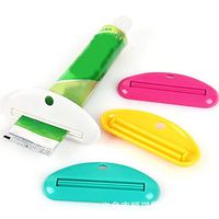 Weite 2pcs Plastic Toothpaste Tube Squeezer,Reuse Tight Ideal Family Accessory 3 Bright Colors Toothpaste Dispenser for Adults and Kids (Multicolor)