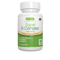 Super B-Complex – Methylated B Complex Vitamins, Folate & Methylcobalamin, Vegan, 360 Tablets (6x60)