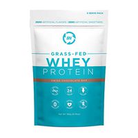 Grass Fed Whey Protein Chocolate 5 Serving Trial Size - 100% Pure and Natural - 5 Servings - 24g Protein - Cold Processed Undenatured - Non-GMO - rBGH-Free - High Quality from Happy Healthy Cows USA