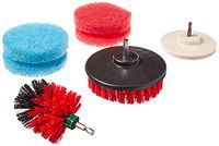 Bring It On Cleaning Drill Brush Set, Clean Tile Grout, Clean Tubs and Shower Doors, Clean Windows,