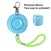 Personal Alarm,Lanticy 130dB Siren Song SOS Emergency Alarm Keychain Safesound Keyring Loud Panic Rape Attack Self-Defense Safty Security Alarm for Kids Women Elderly Disabled Two Way Activate