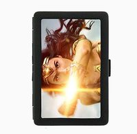 Wonder Woman Super Hero Princess Black Cigarette Case Holder Wallet RFID-blocking