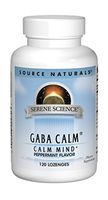 Source Naturals Serene Science, GABA Calm - Supports A Calming Mood, Quick Dissolving Peppermint Flavor - 120  Lozenges