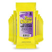 See Clear Pre-Moistened Lens Cleaning Wipes (The Original), 12 Resealable 16/ct Packs (192 Wipes)