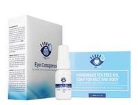 Blepharitis Relief Kit by Heyedrate - 3 Simple Steps for Blepharitis, Styes, MGD, and Dry Eye Relief - WASH, Heat, and Cleanse for Relief of Irritated Eyes, Dryness, Crusty Eyelids, and More