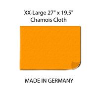 XX-Large 27" x 19.5" Orange Chamois Cloth (Single Sheet) - Made In Germany