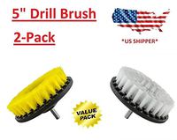 2 Piece, Soft & Medium drillbrush-Power Scrubbing Brush Drill Attachment for Cleaning Showers, Tubs, Bathrooms, Tile, Grout, Carpet, Tires, By bbnmore