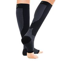 OrthoSleeve FS6+ Compression Foot and Calf Sleeve (Pair), Black, X-Large
