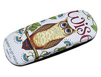 Owl Glasses Case Hard Shell Eyeglasses Case Leather Protective Holder - 16