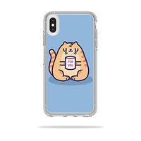 MightySkins Skin Compatible with OtterBox Symmetry iPhone Xs Max Case - F You Cat | Protective, Durable, and Unique Vinyl Decal wrap Cover | Easy to Apply, Remove, and Change Styles | Made in The USA
