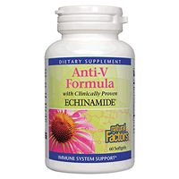 Natural Factors, Anti-V Formula, Echinacea Supplement for Immune and Wellness Support, Organic, Non-GMO, 60 softgels (60 Servings)