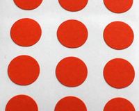 Minilabel 150 Labels, 10mm Diameter Round Circles, Self-Adhesive Stickers, Shapes Orange