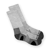 Diabetic Bamboo Hiking Socks - 3 Pair Pack Non-Binding Socks (Grey, Large)