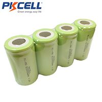 SC 3000mAh 1.2V NI-MH Rechargeable Battery Flat Top PKCELL 4PC