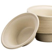 Biodegradable, Plant-Based, Tree Free, Disposable Bowls 200 Pack. Sturdy, Gluten Free Wheatstraw Fiber is Certified Compostable, Eco-Friendly, Microwavable and Safe for Hot and Cold Foods