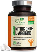 Extra Strength L Arginine Nitric Oxide Supplement 2010mg - Citrulline Malate, AAKG, Beta Alanine - Premium No Booster to Support Muscles, Strength, Vascularity & Energy to Train Hard - 120 Capsules