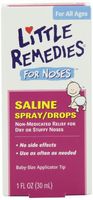 Little Remedies Saline Spray/Drops for Dry for Stuffy Noses, 1-Ounce (30 ml) (Pack of 18 (1 oz each))