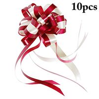 FunPa 10PCS Pull Bow Decorative Fashion Gift Wrapping Bow for Wedding Car